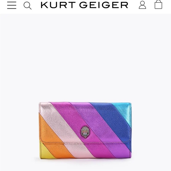 Kurt Geiger London Kensington leather chain wallet - Picture 7 of 7